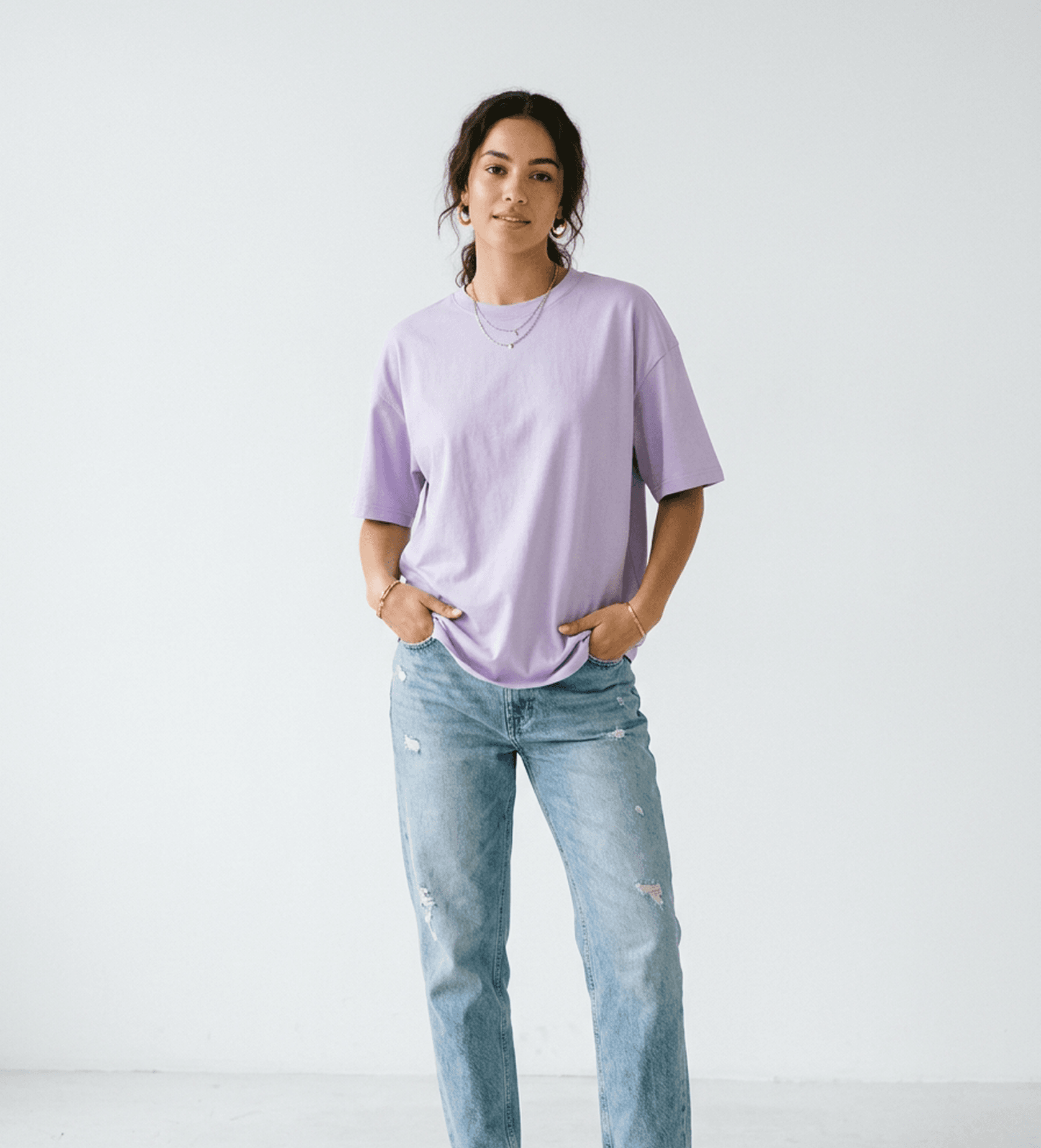 Purple AZ Sports T-shirt styled for everyday wear